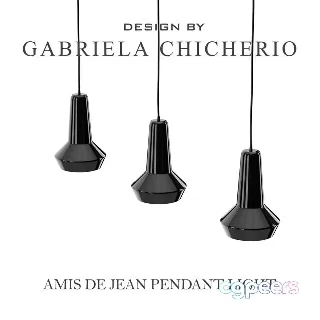 3ds Max Free – Amis de Jean Ceiling Light