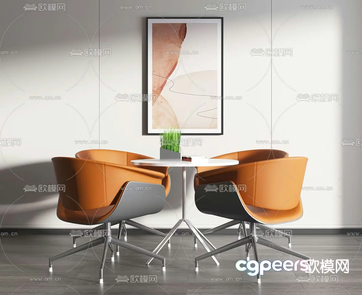 Leisure tables and chairs Negotiation tables and chairs 3d model