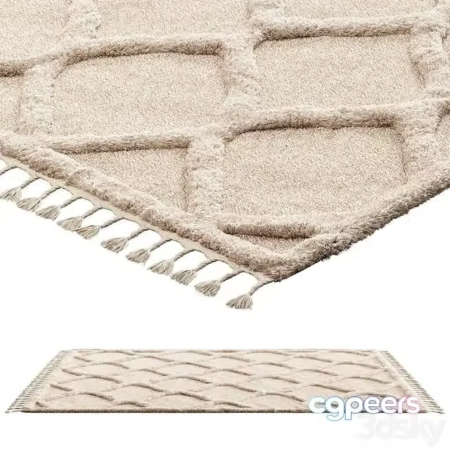 3ds Max Free – nuLOOM Raised Ogee Trellis Nursery Area Rug