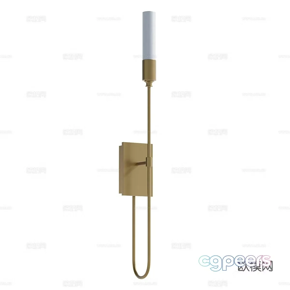 Modern light luxury minimalist decorative wall light 3D model