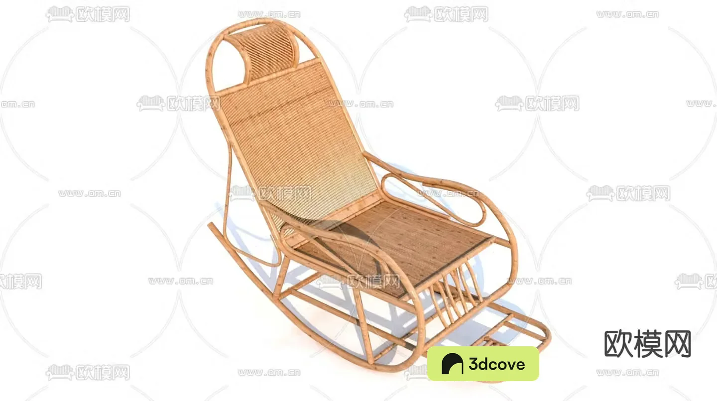 Outdoor recliner rattan woven recliner
