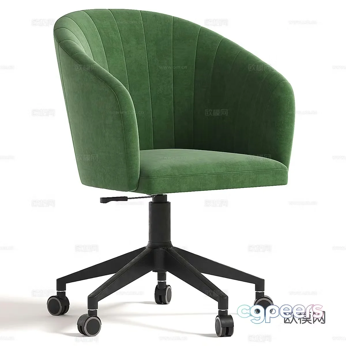 Modern Italian fabric book chair 3d model 3d model