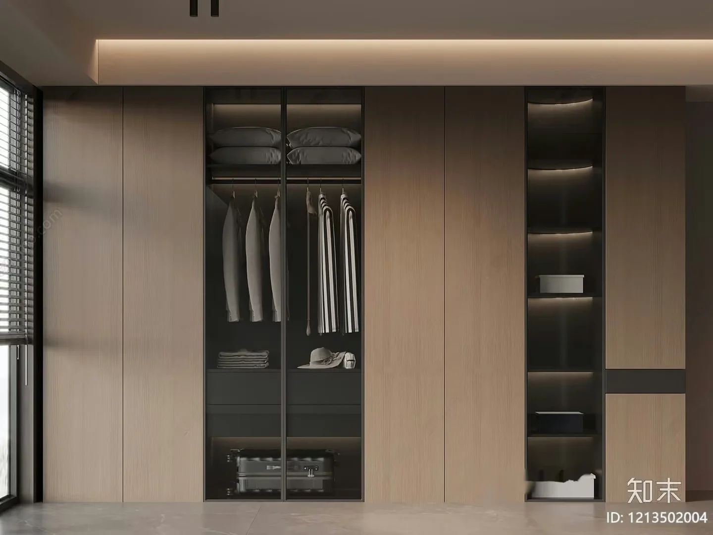 Modern Closet Design 3D Model – 23698 – VRAY Render