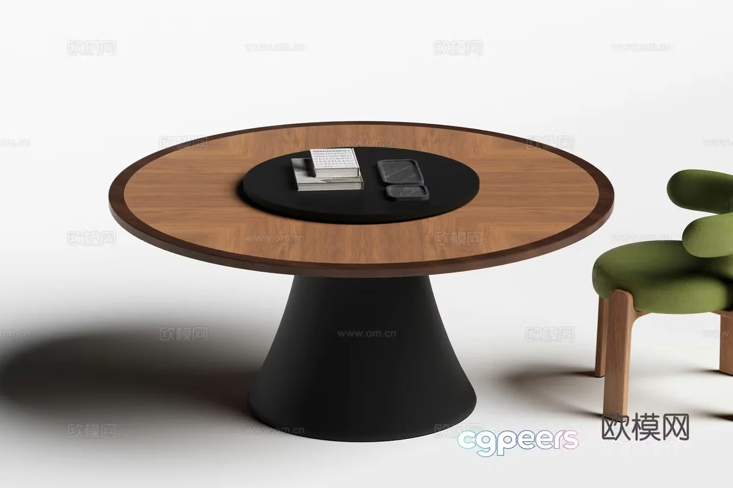 Modern dining table and chair Italian dining table and chair 3d model
