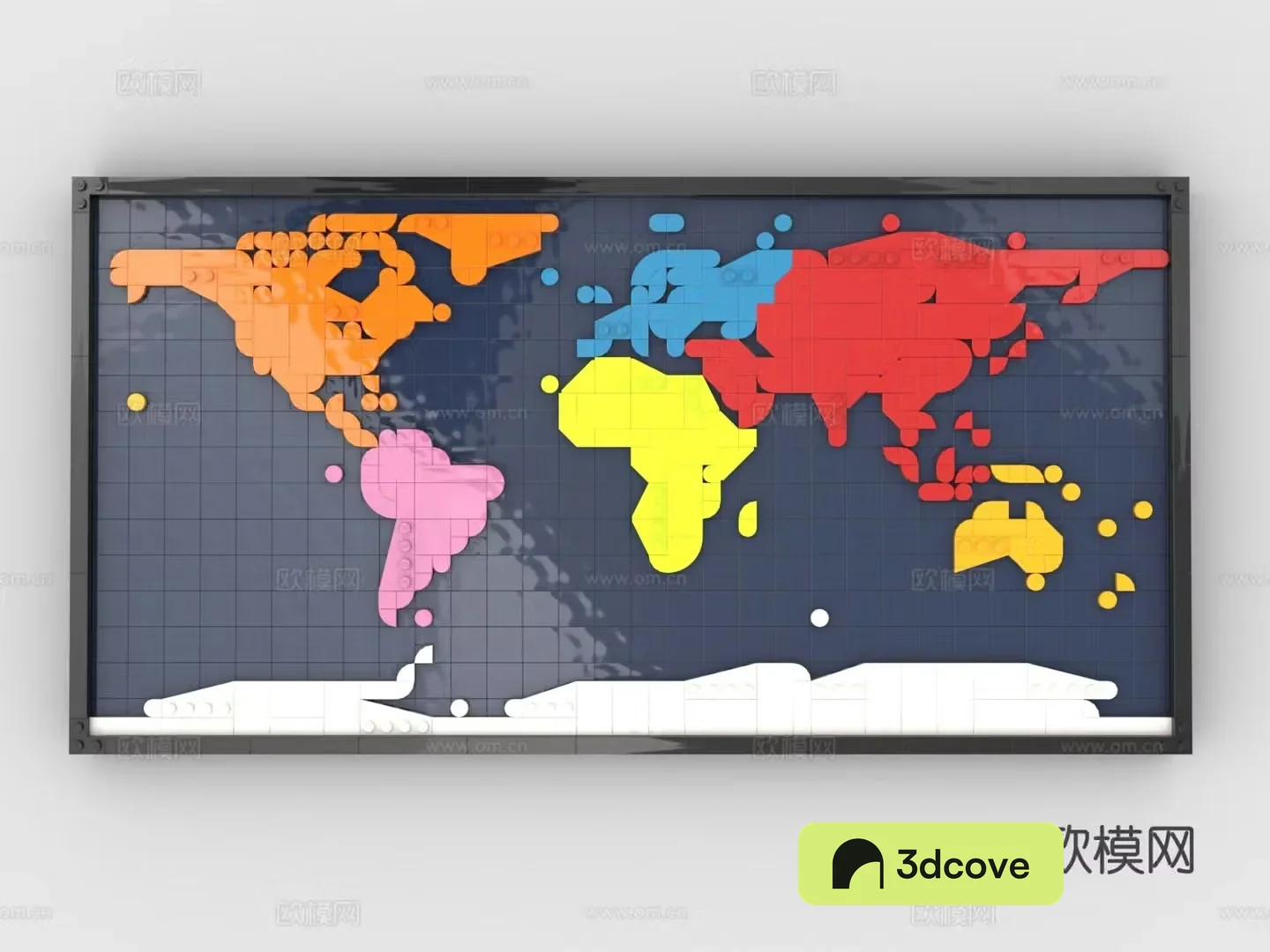 Lego toys building block toys world map
