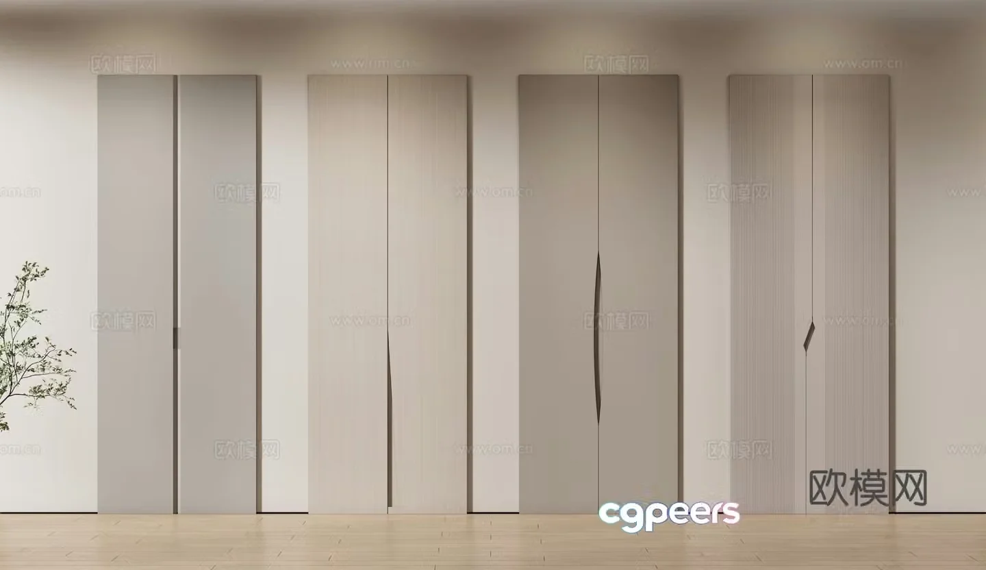 cabinet door wardrobe door shoe cabinet door 3d model