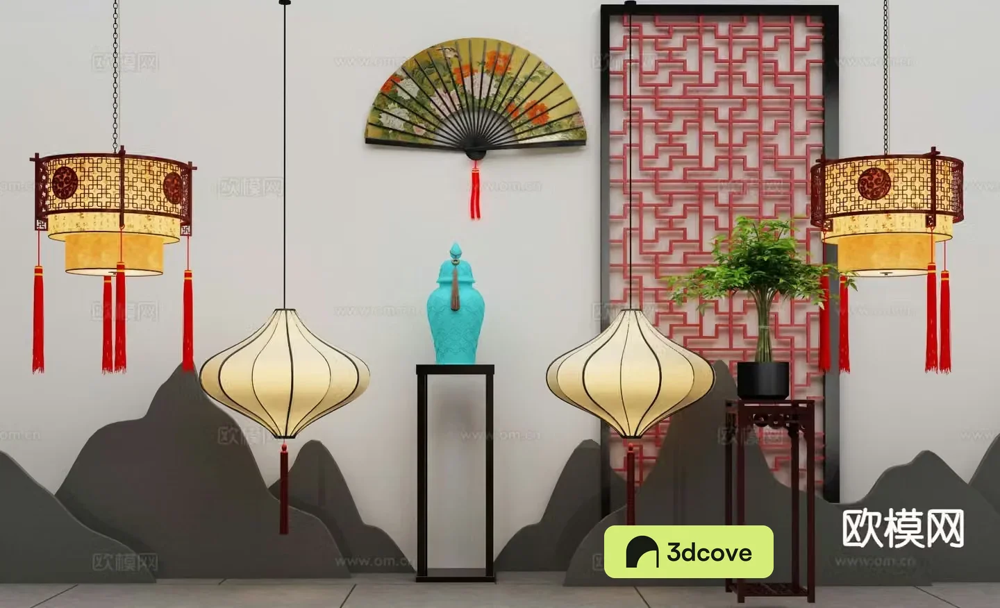 New Chinese style chandelier antique lamp palace lantern