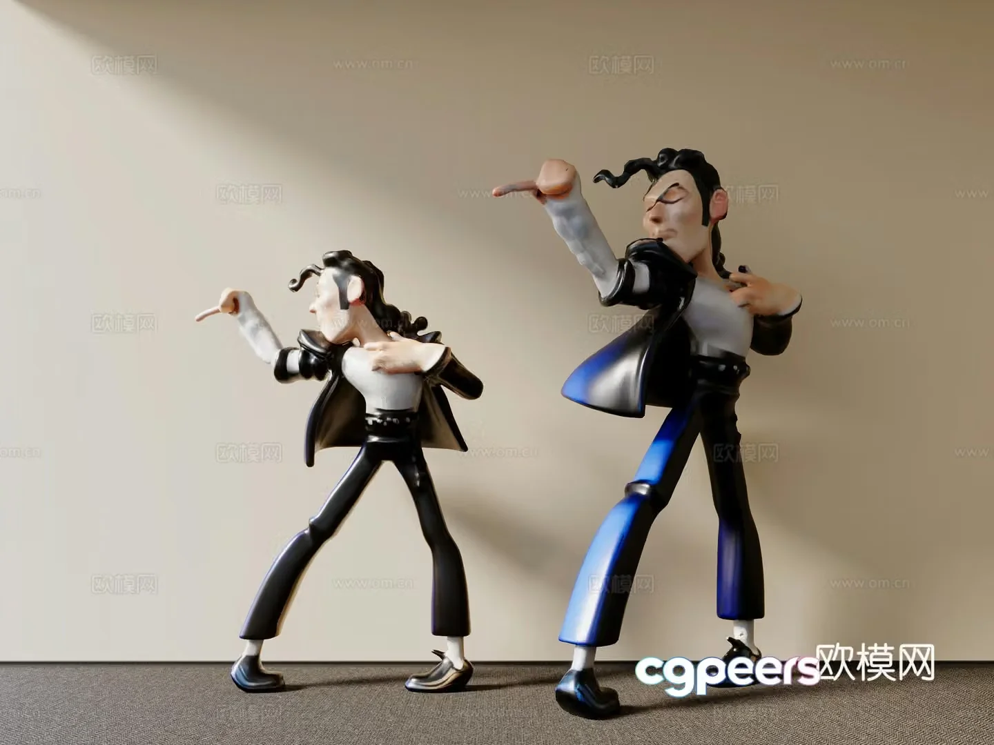 Modern character doll 3d model