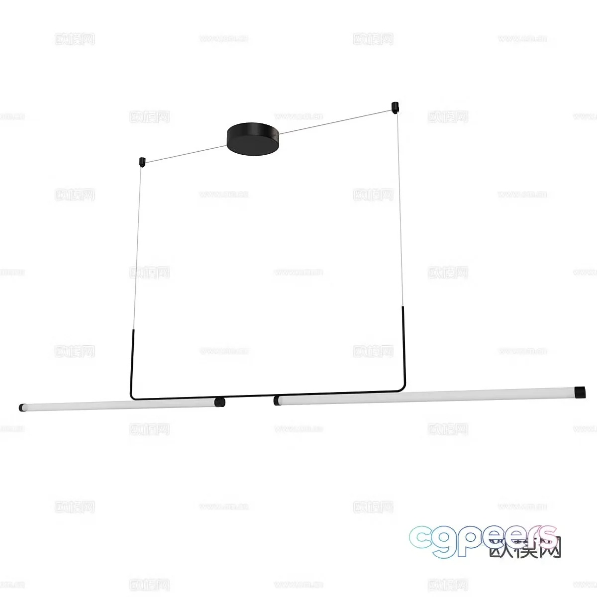 Modern minimalist chandelier dining room chandelier living room chandelier 3d model