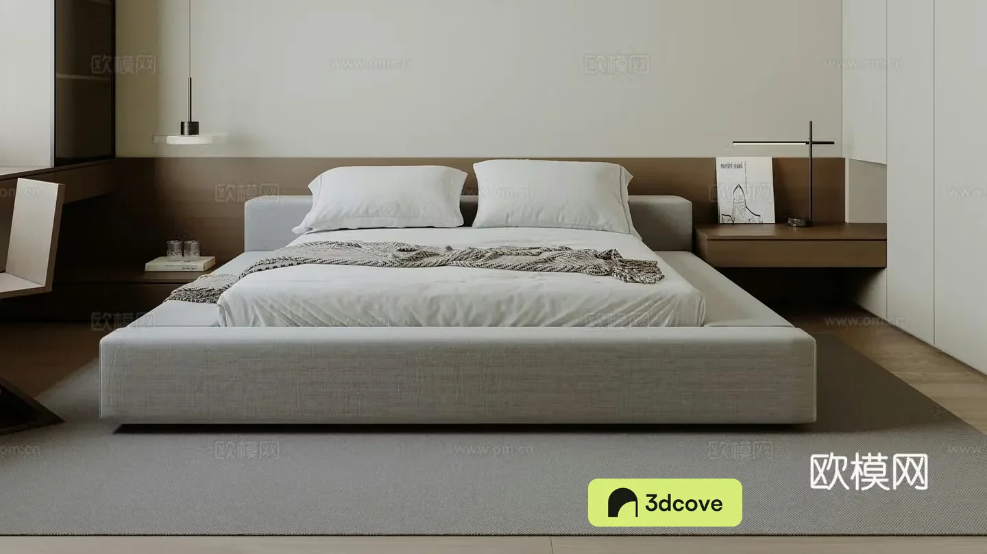 Modern double bed