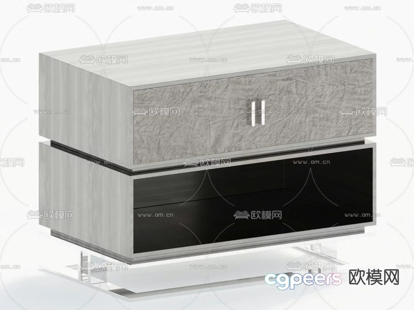 Modern bedside table 3d model