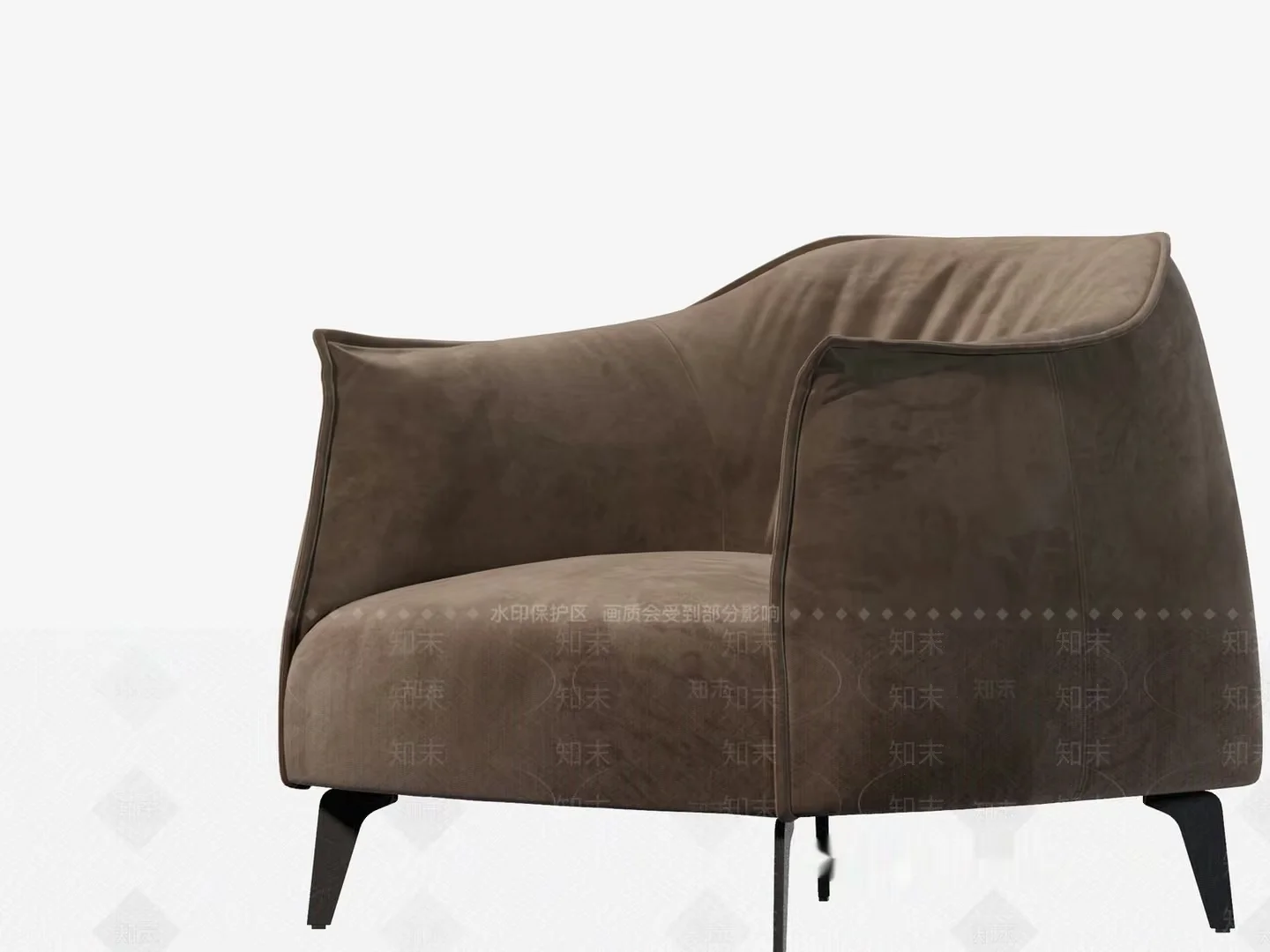 Modern Brown Chair 3D Model – 22167 – VRAY Render