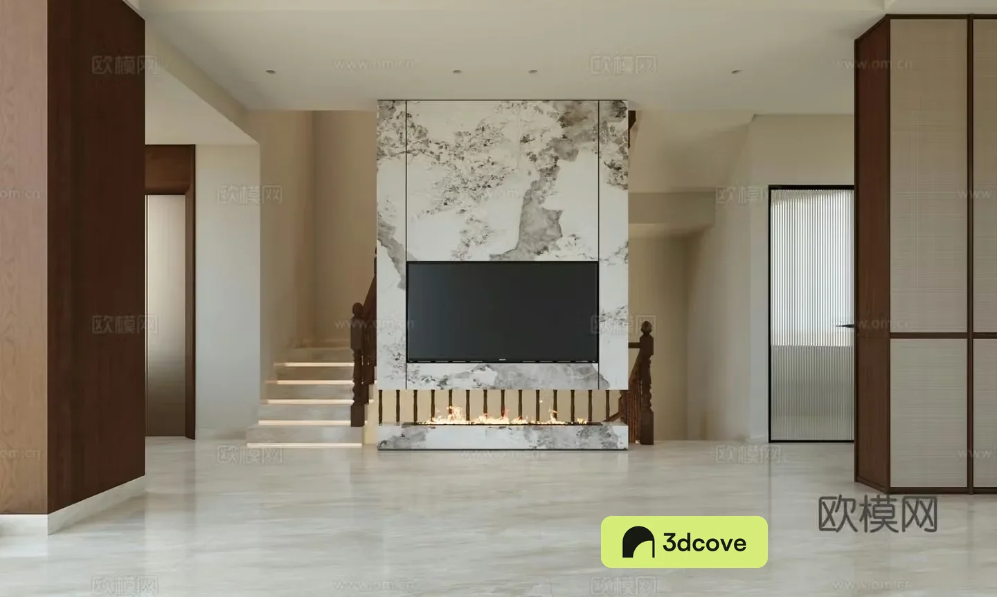 New Chinese TV background wall Living room background wall