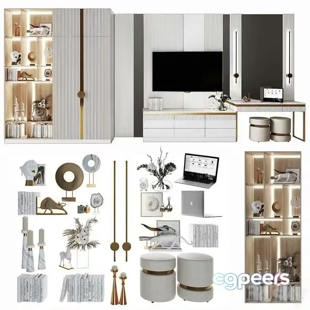 3ds Max Free – Composition in the bedroom_2
