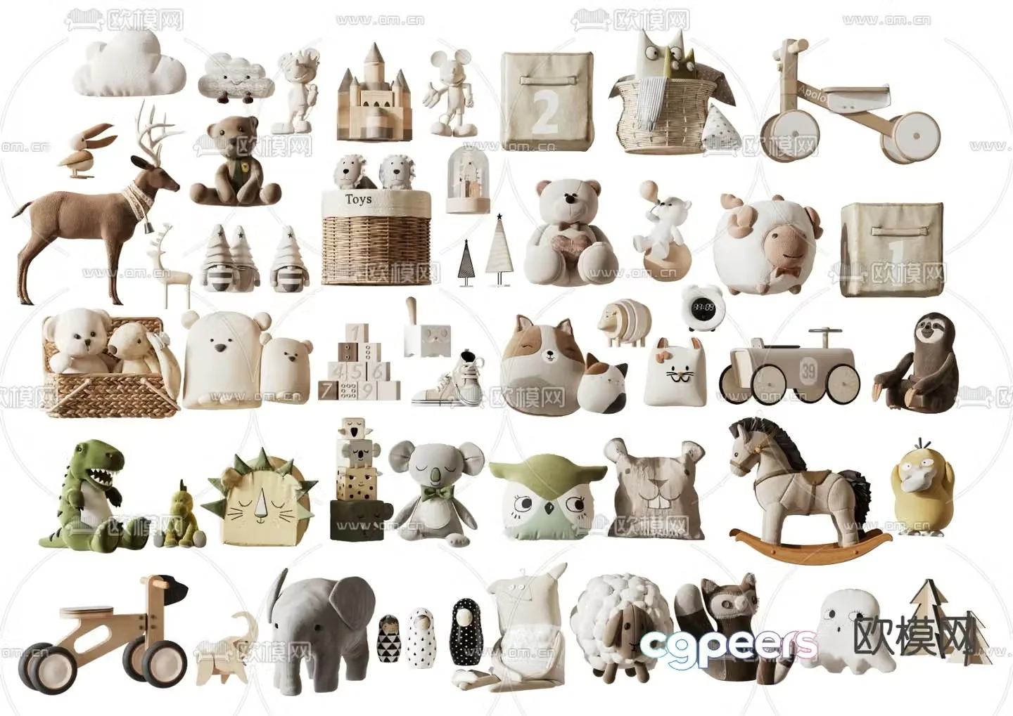 Toy Doll Doll Doll Trojan 3d model