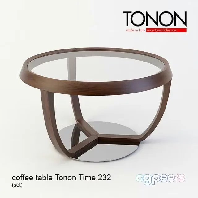 3ds Max Free – Coffee table Tonon Time 232 (set)