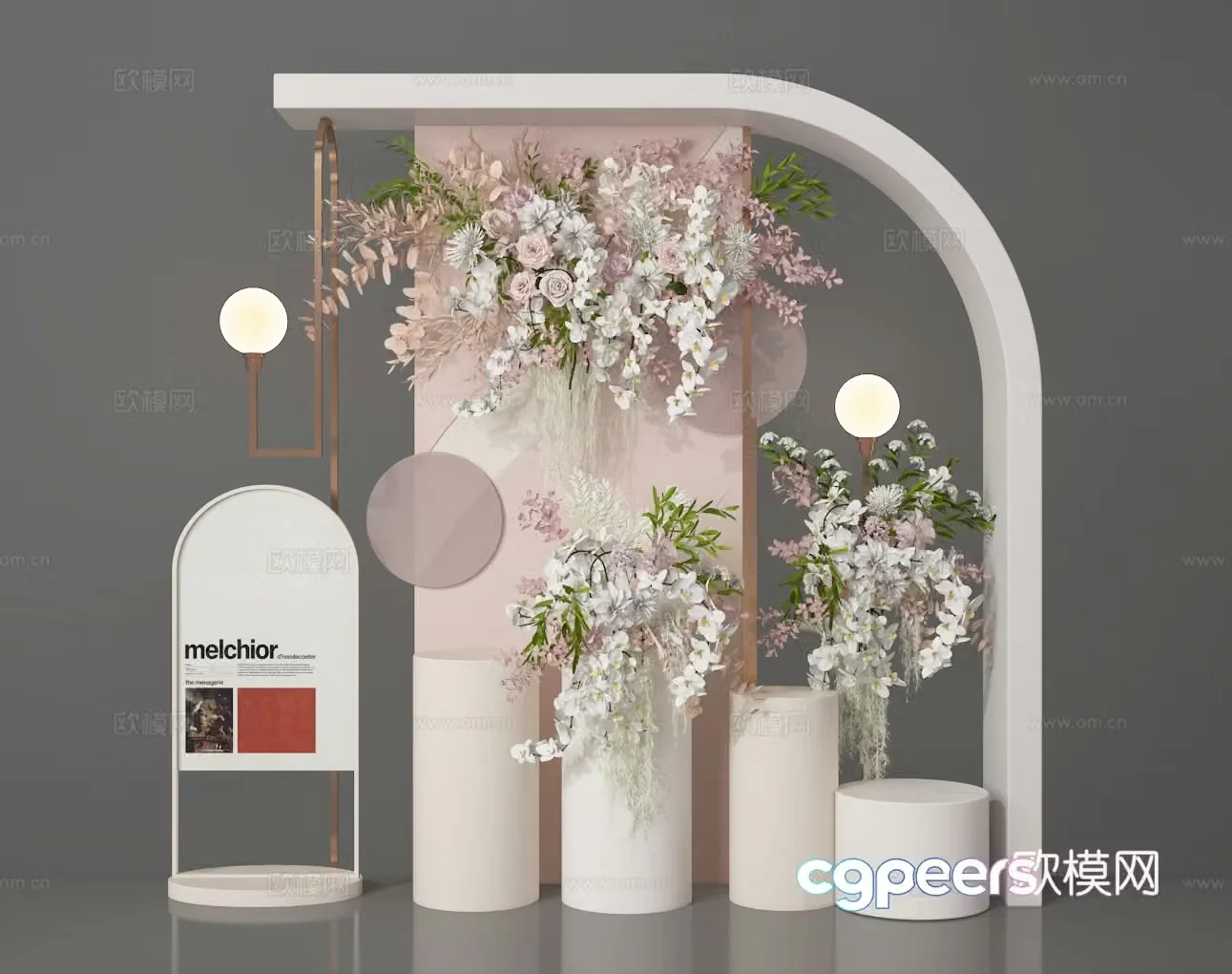 Flower art 3d model