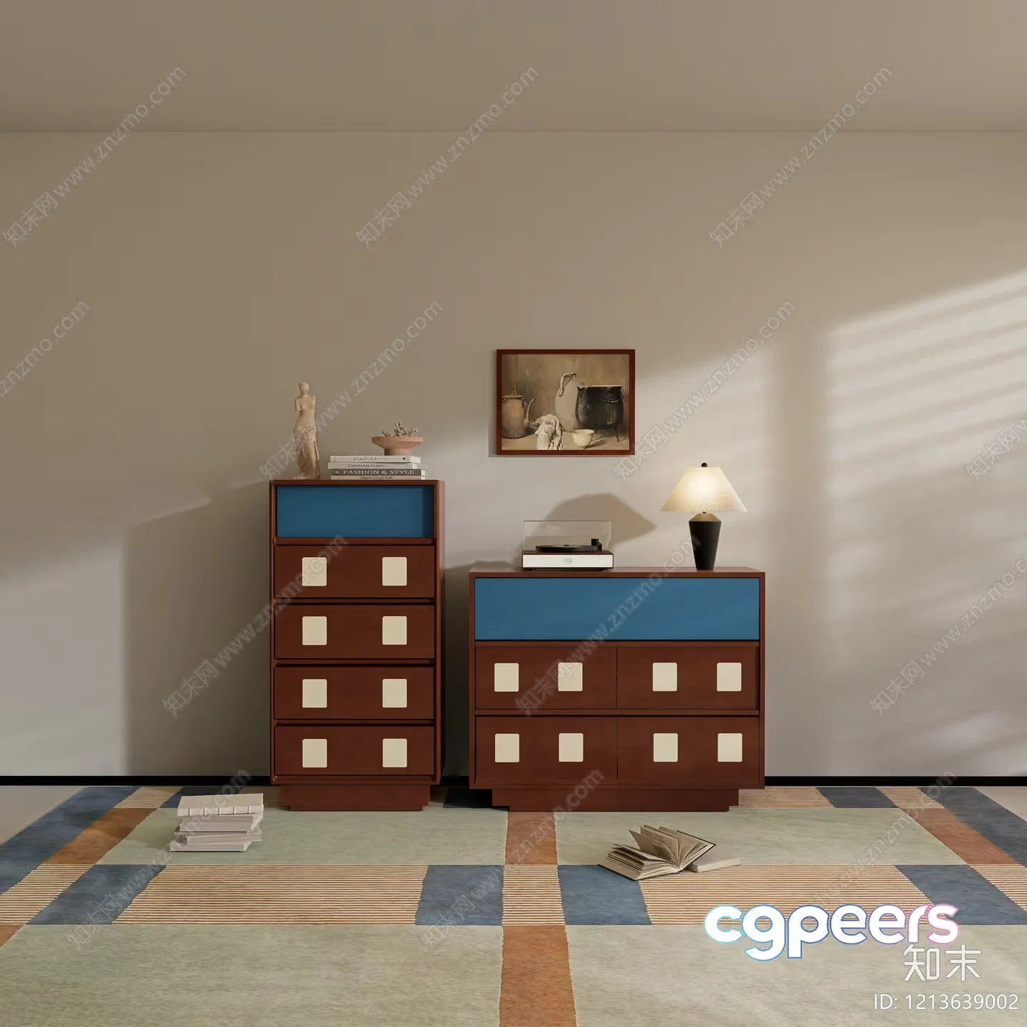 Modern Furniture Set 3D Model – 16683 – VRAY Render