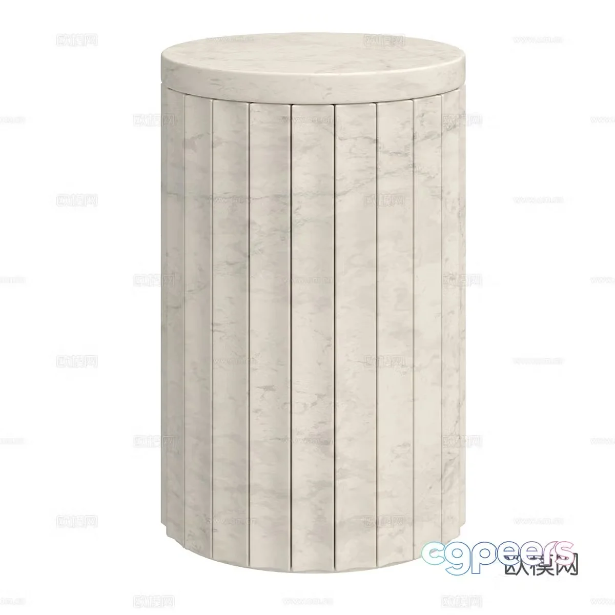 Modern side round corner 3D model