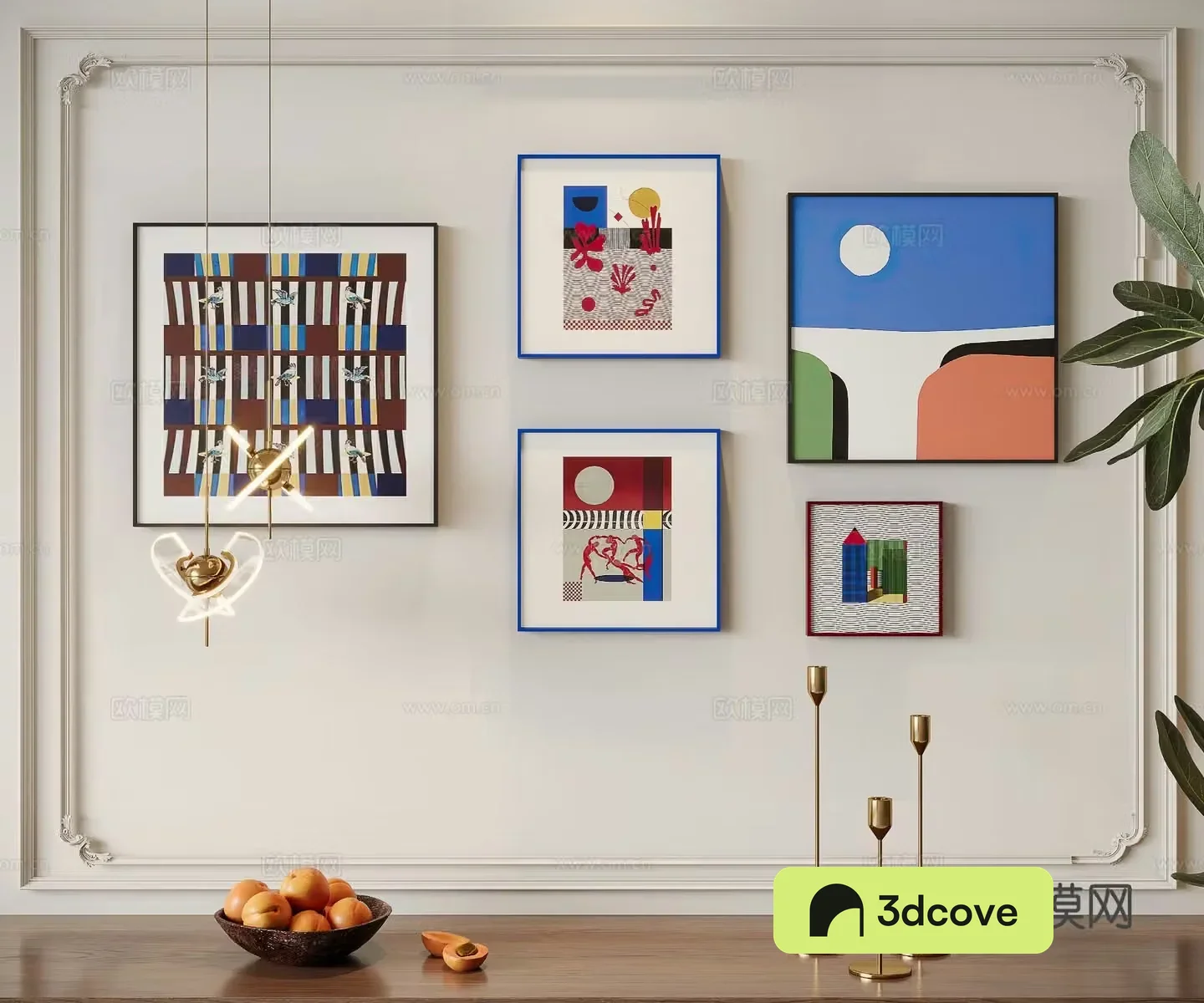 Decorative painting art painting combined hanging painting