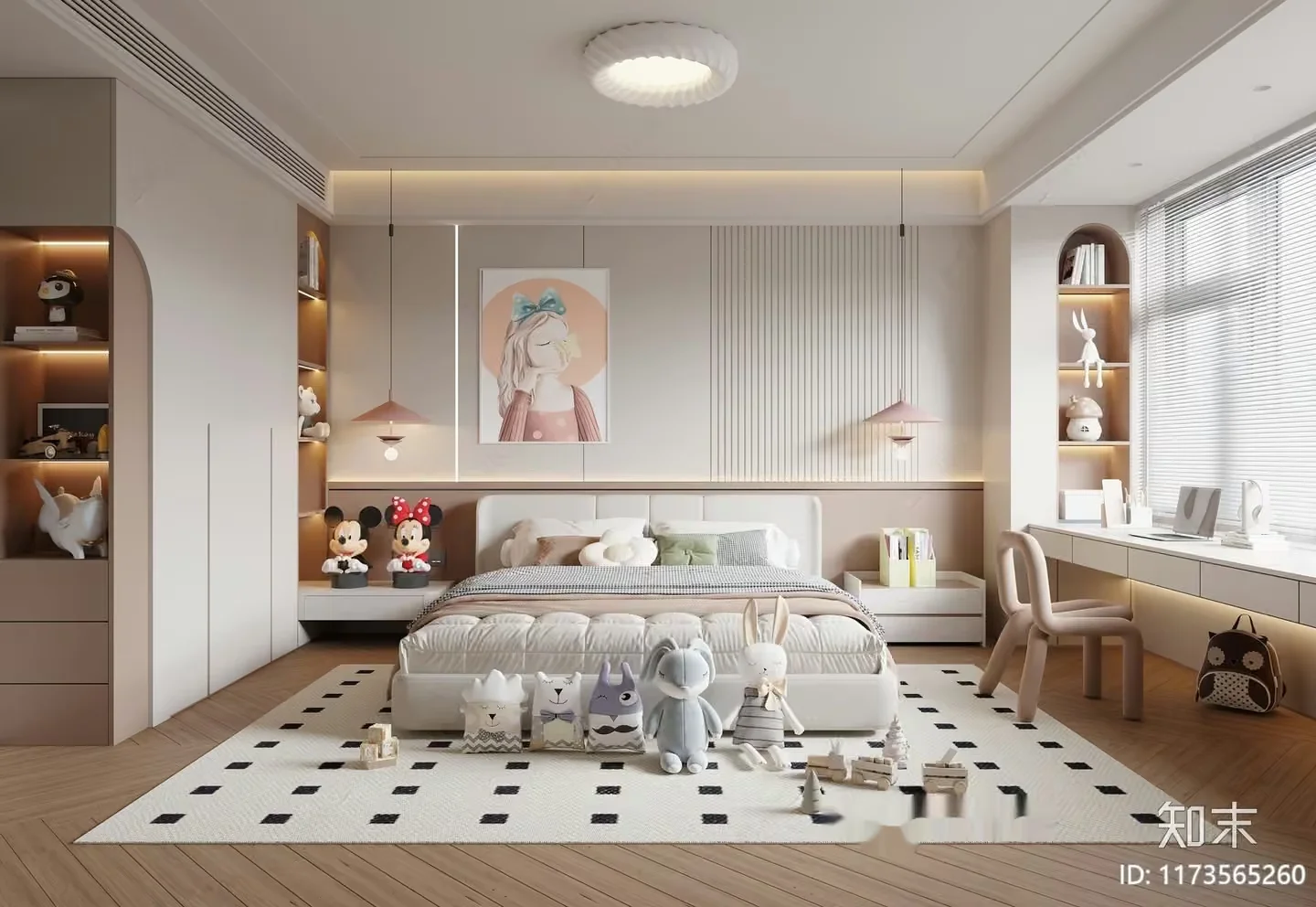 A Children’S Bedroom 3D Model – 18352 – VRAY Render