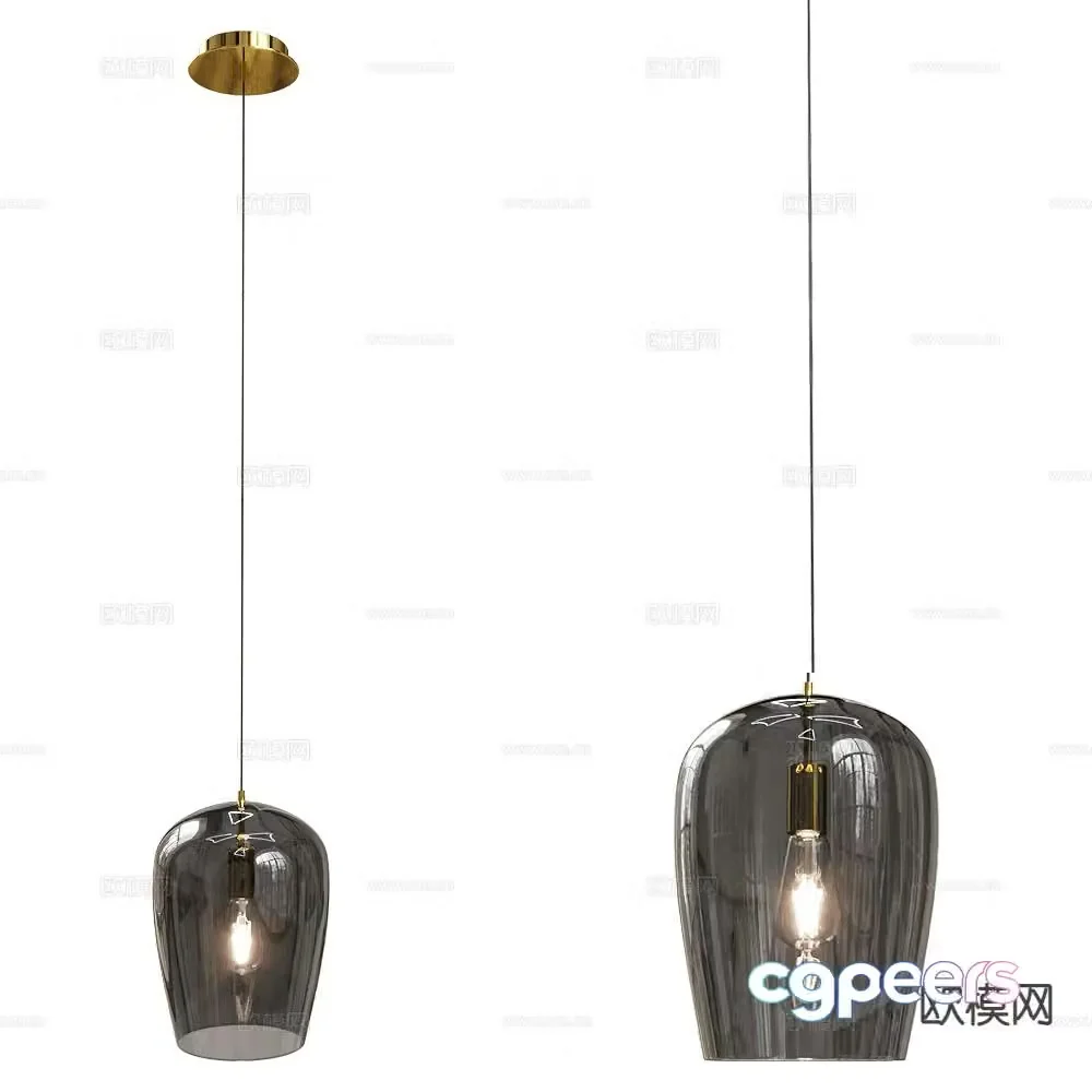 Maxlight glass chandelier 3d model