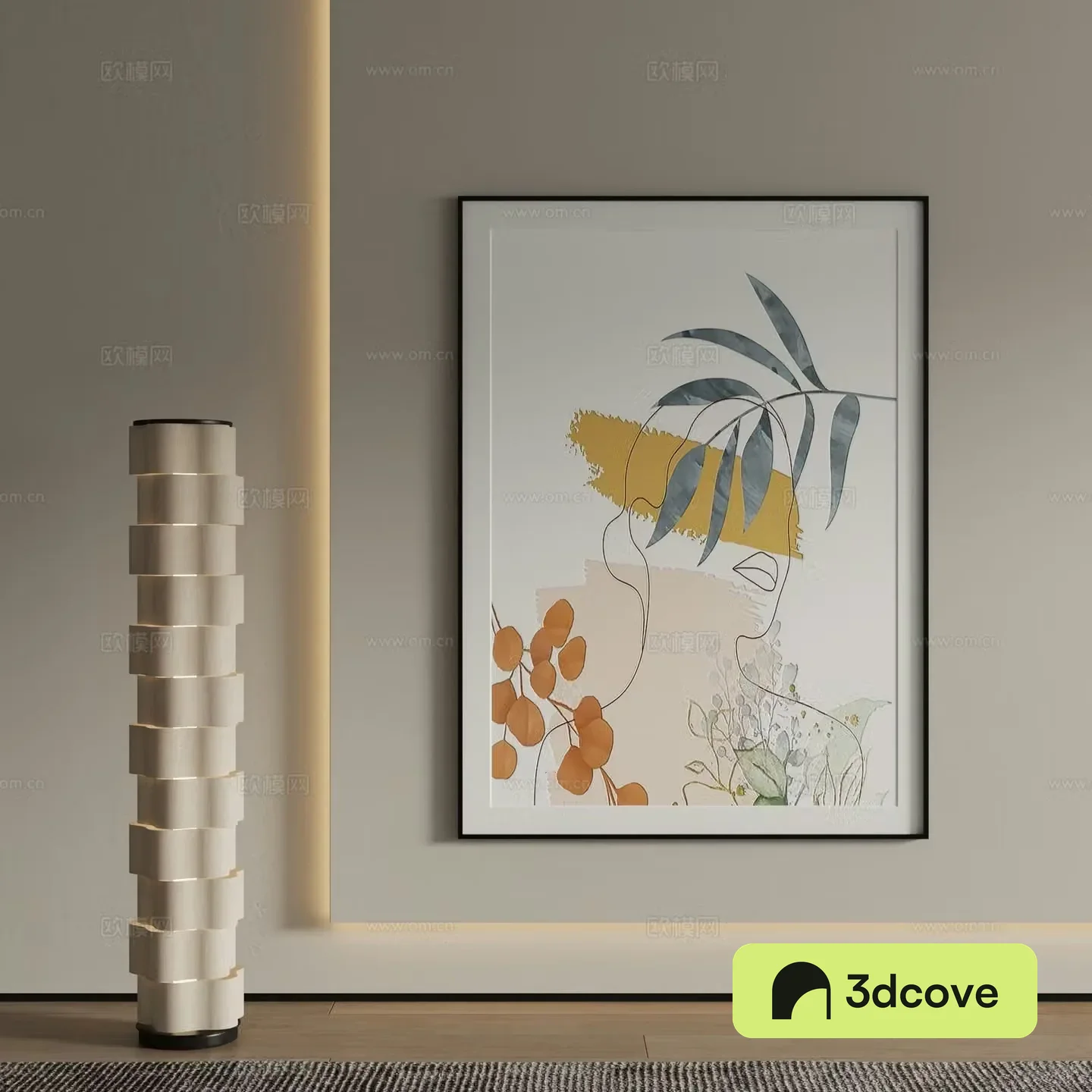 Modern decorative painting Abstract figure painting