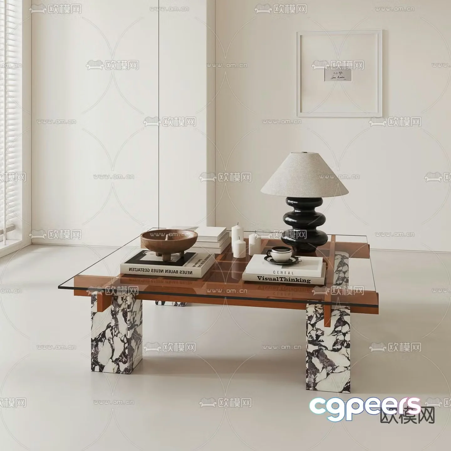 Medieval style coffee table 3D model