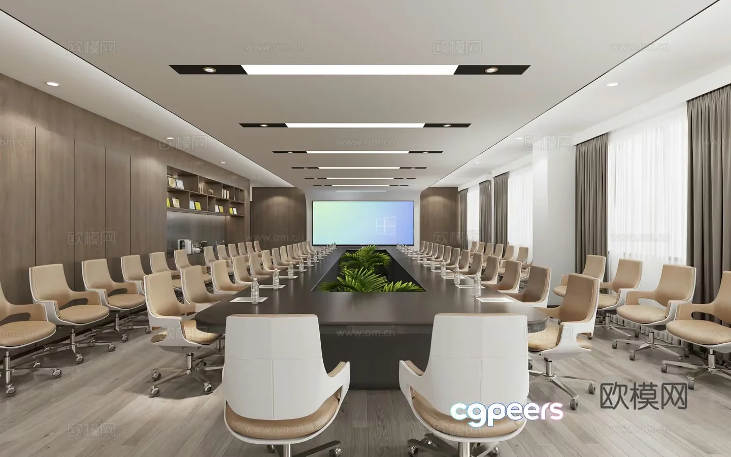 Modern Conference Room 3D Model – 4292 – VRAY Render