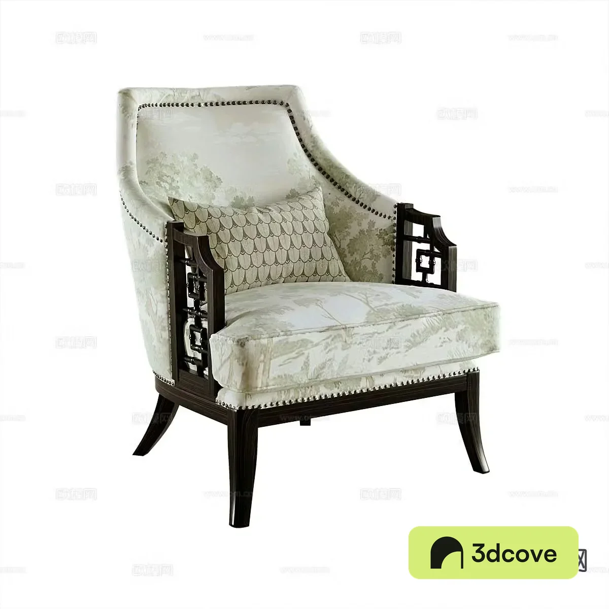 New Chinese style book chair leisure chair