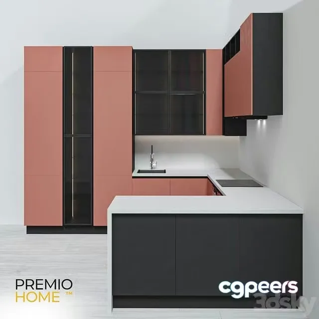 3ds Max Free – Fenix kitchen PREMIOHOME