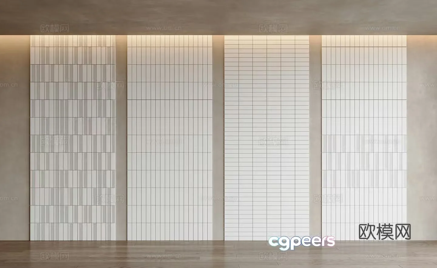 Modern white tiles wall white small square tiles bathroom tiles kitchen tiles white small square tiles 3D model