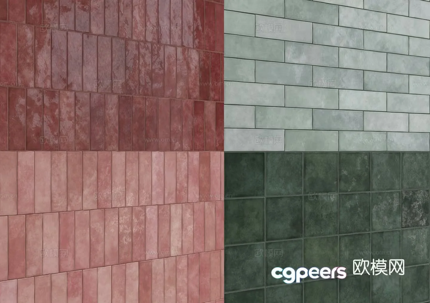 Glazed tiles Bathroom tiles Ceramic tiles 3d model