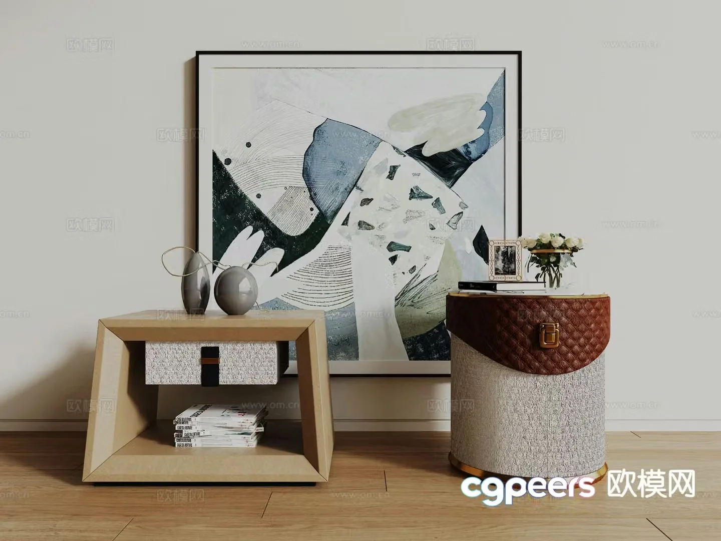 bedside table 3d model