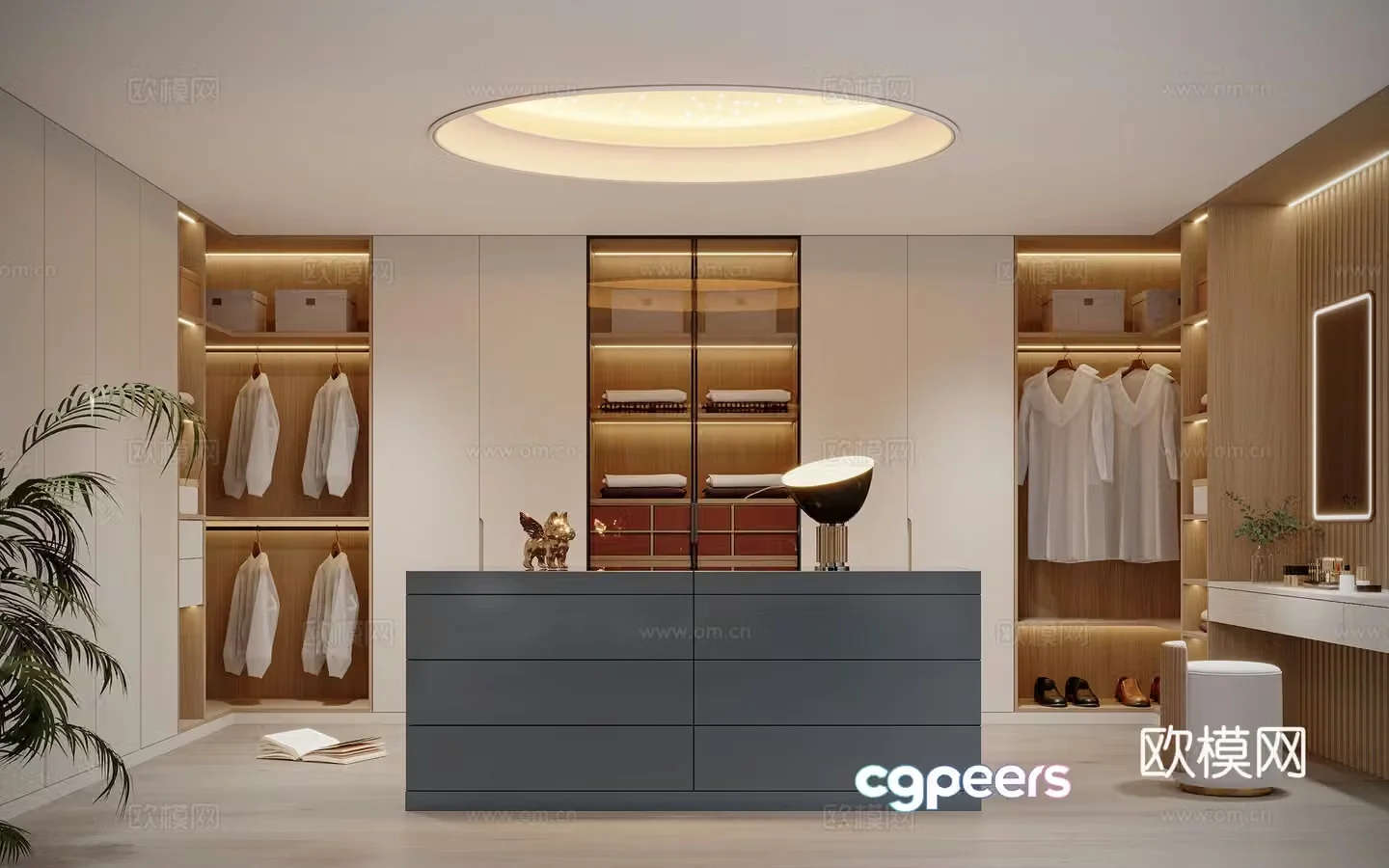 Modern cloakroom 3d model