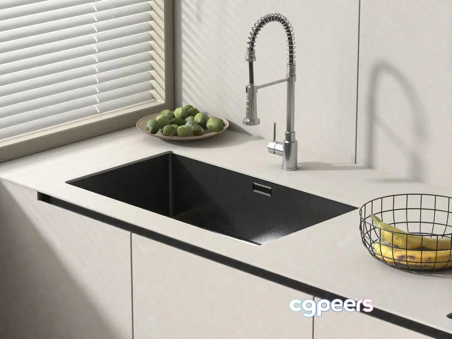 Modern Kitchen Sink 3D Model – 17550 – VRAY Render
