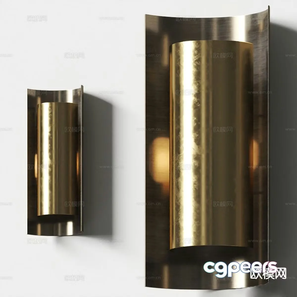 Light luxury wall lamp 3D model
