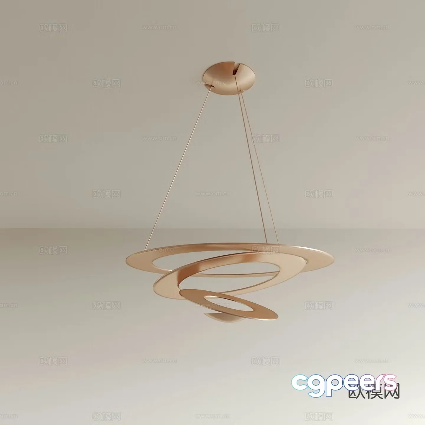 Light luxury chandelier dining room chandelier living room chandelier 3D model