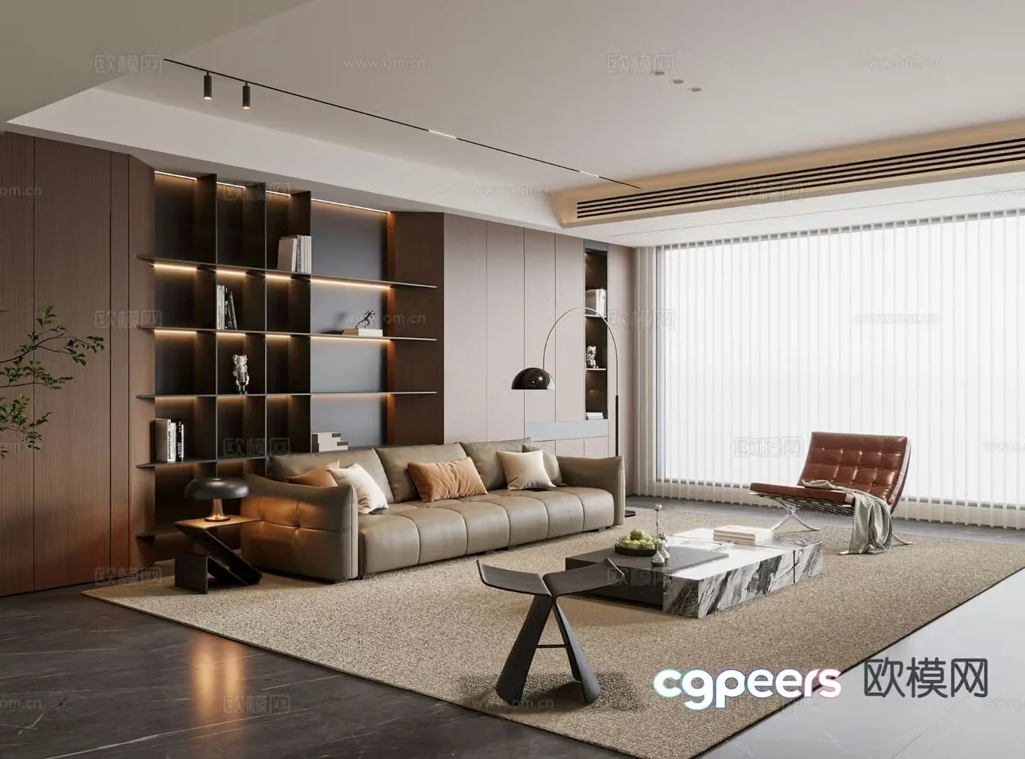 Italian living room 3d model