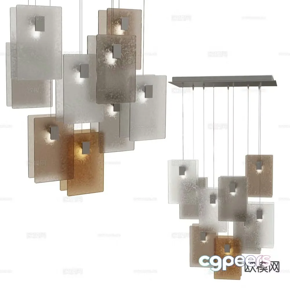 Italamp frosted glass decorative lamp 3d model