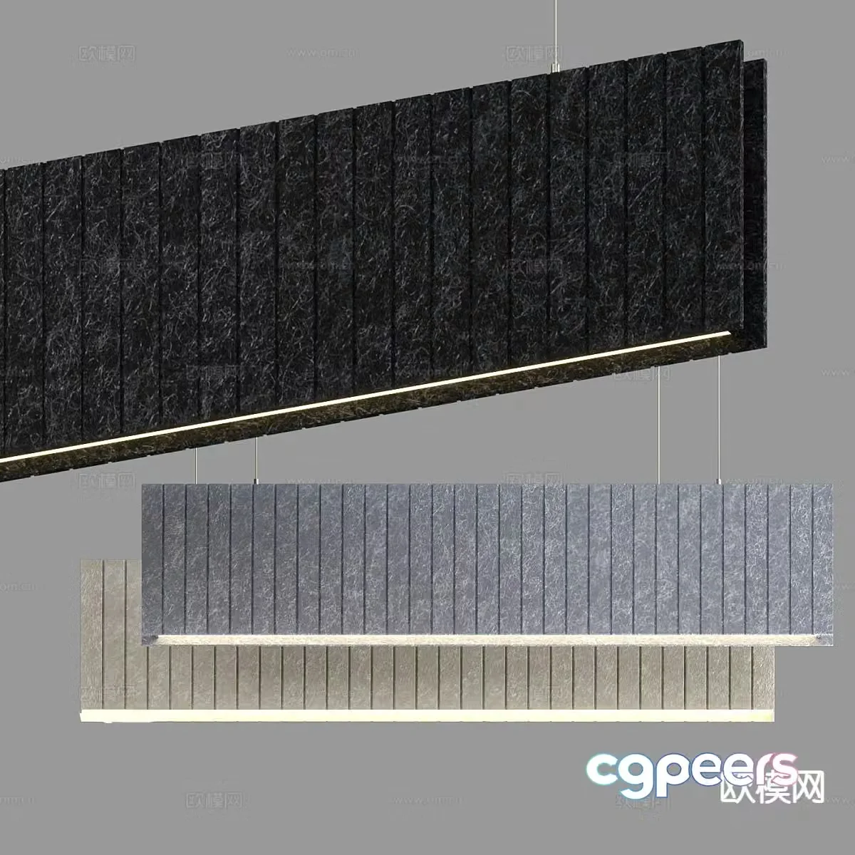 Modern chandelier 3d model