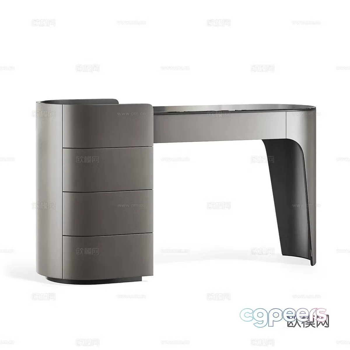 Modern simple desk desk simple desk desk 3d model