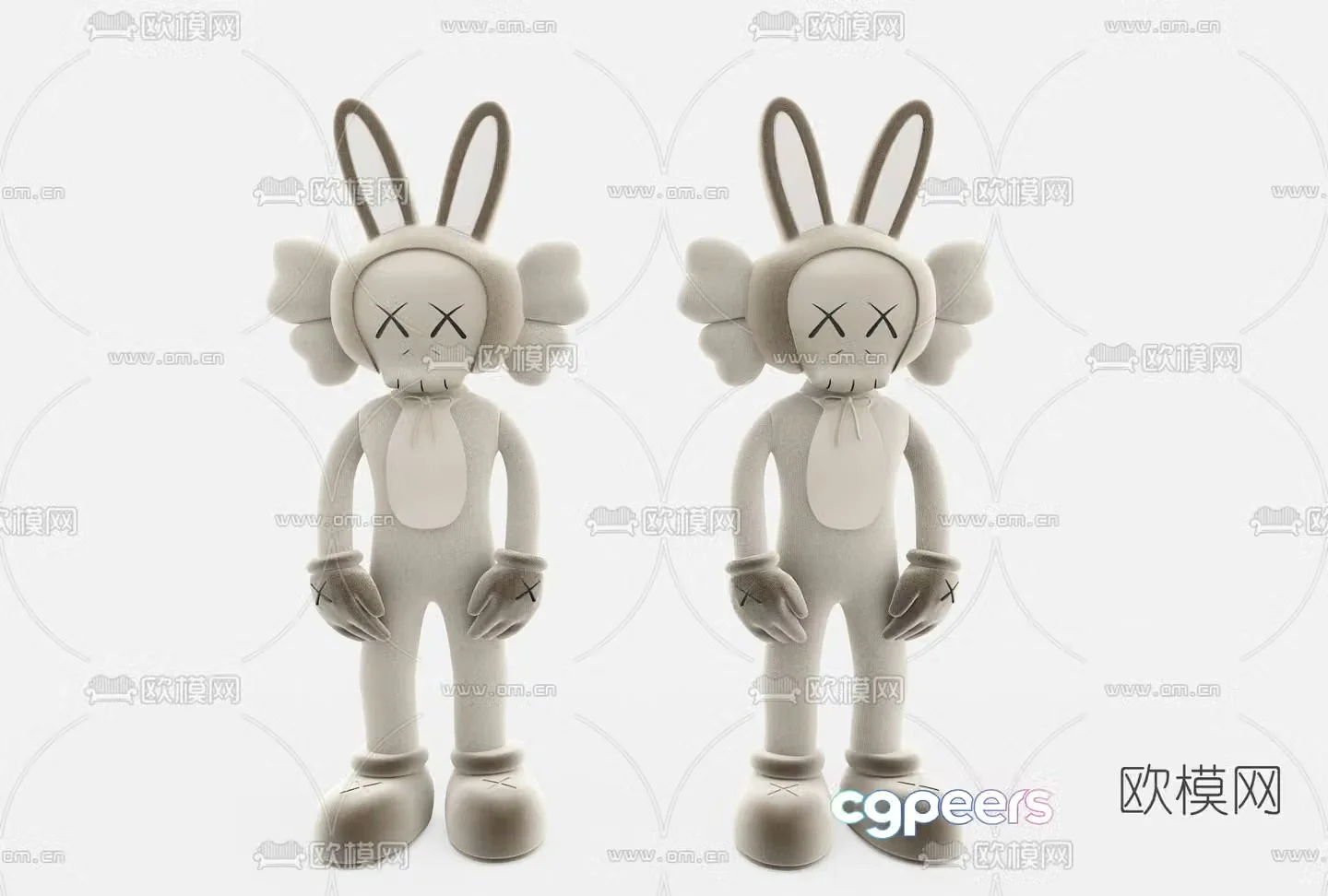 Modern children’s doll toy 3d model