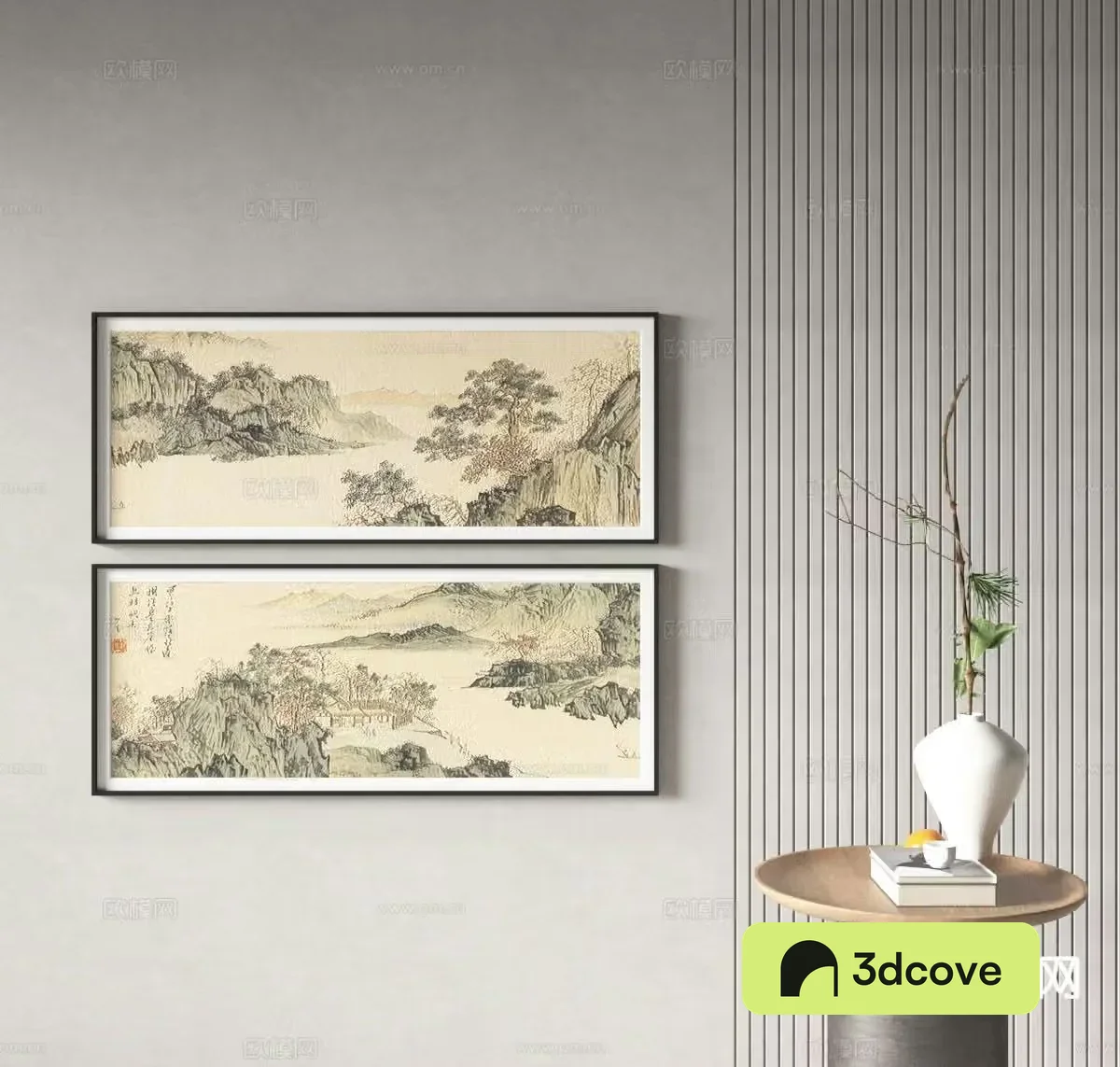 Chinese landscape painting ink painting decorative painting