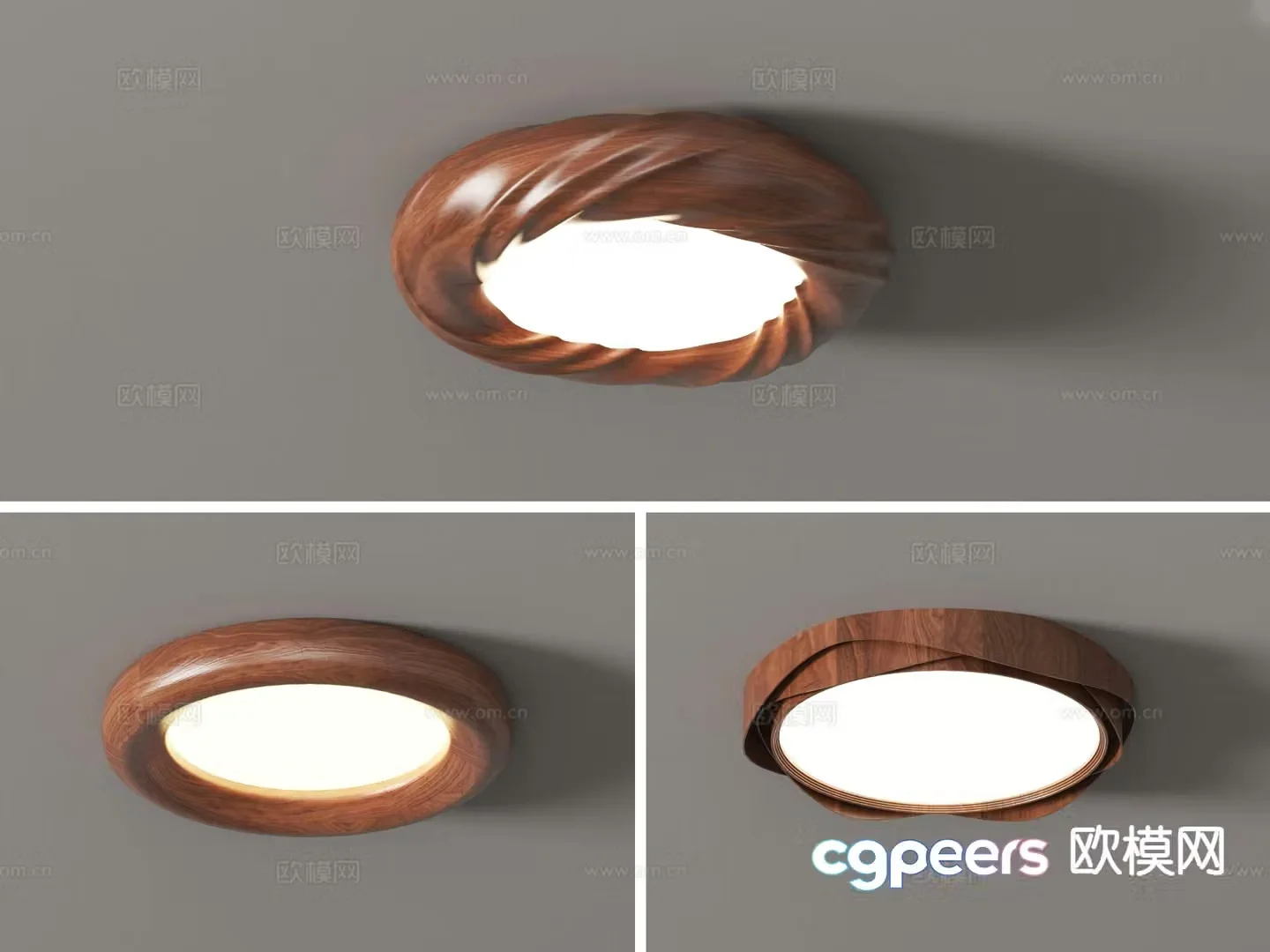 Medieval style ceiling lamp 3d model