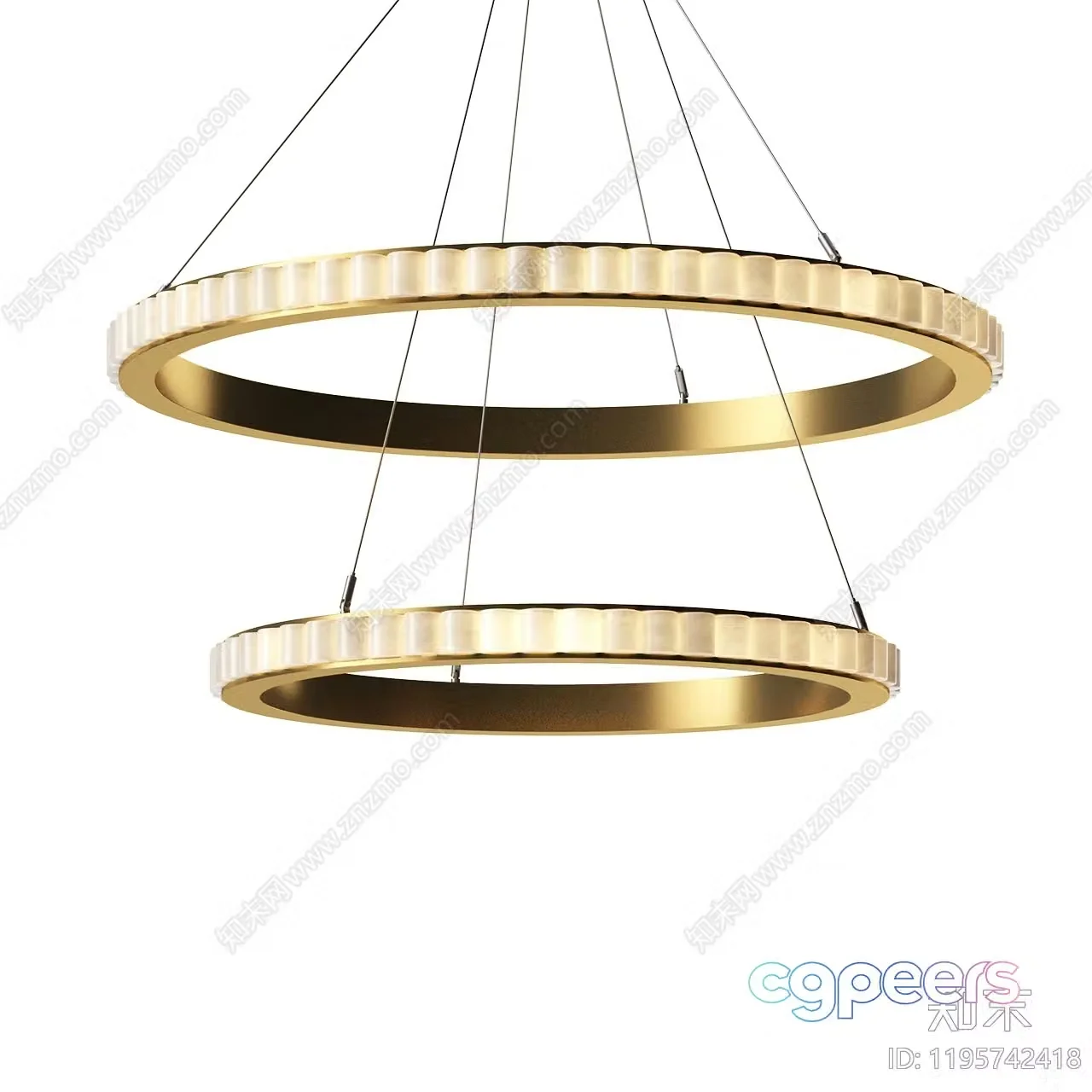 Gold Light Fixture 3D Model – 9931 – CORONA Render