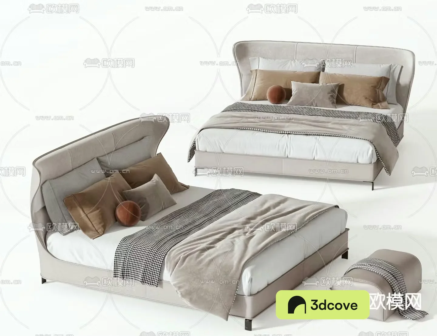 Modern double bed