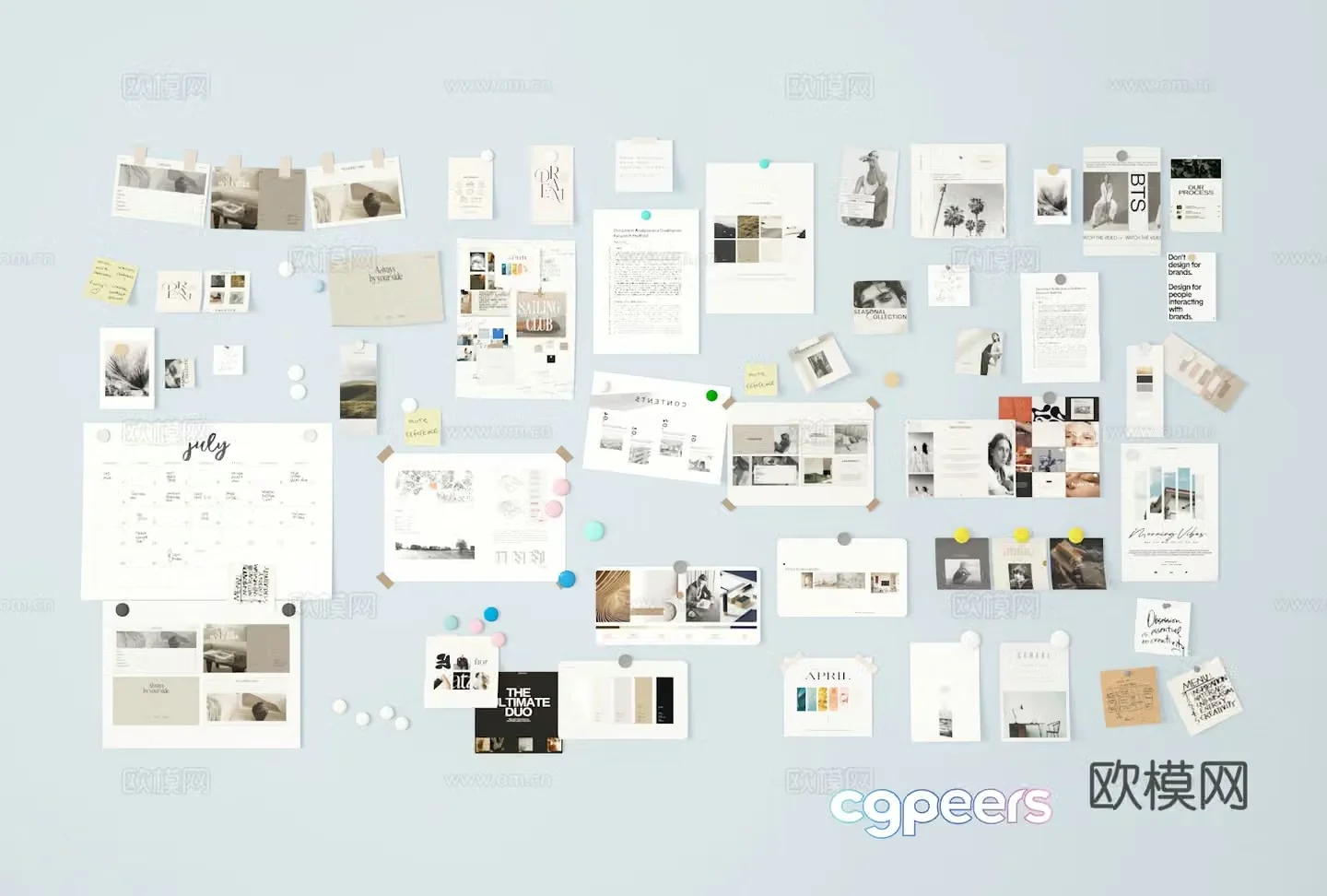 Note board 3d model