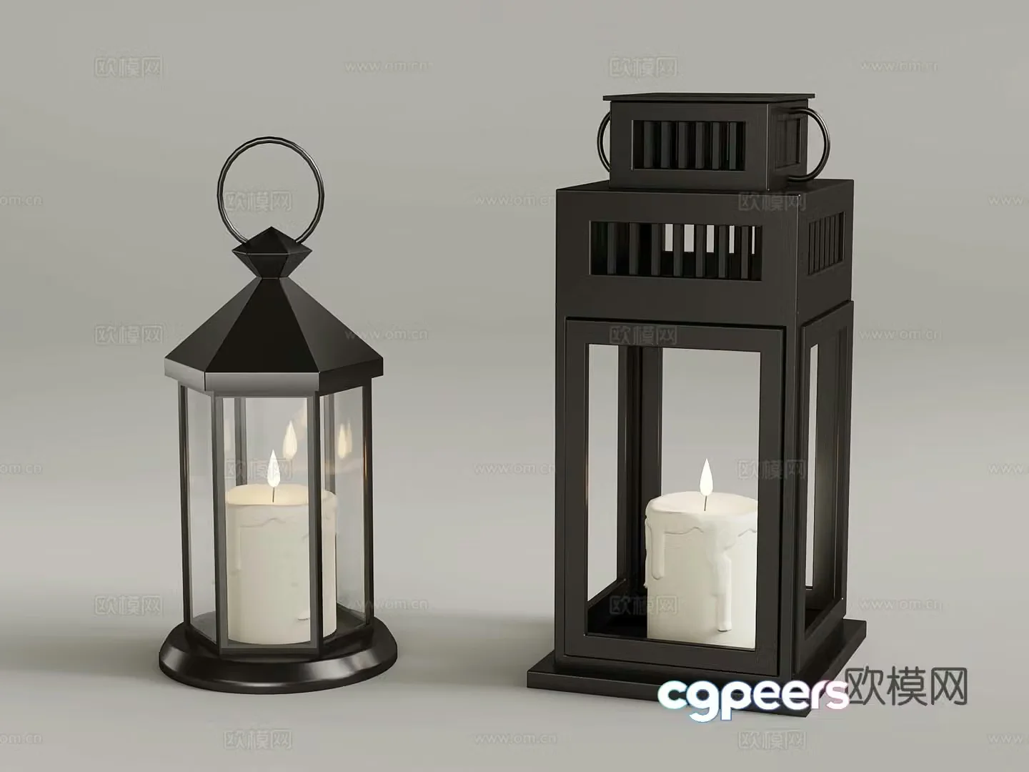 04 Industrial wind lamp Kerosene lamp Hand lantern Horse lantern 3D model