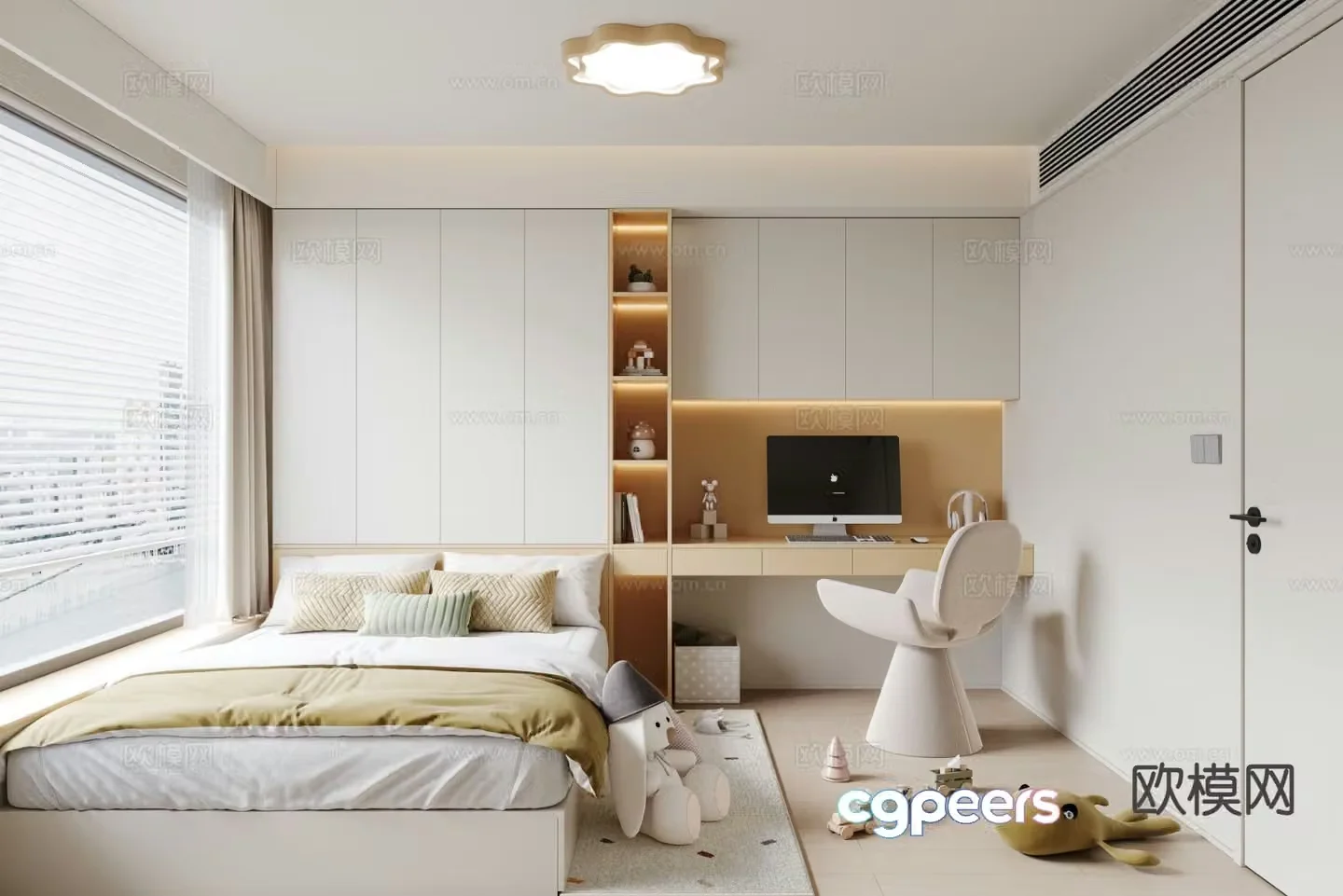 Modern tatami children’s room 3d model